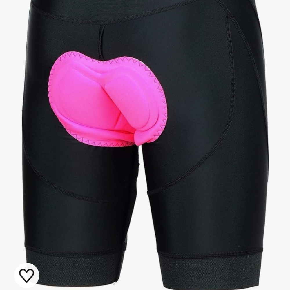Beroy Women's  3D Gel Padding Black Cycling Shorts  Sz M New